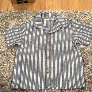 NEW Petits Vilains Adrian Aloha Linen Shirt